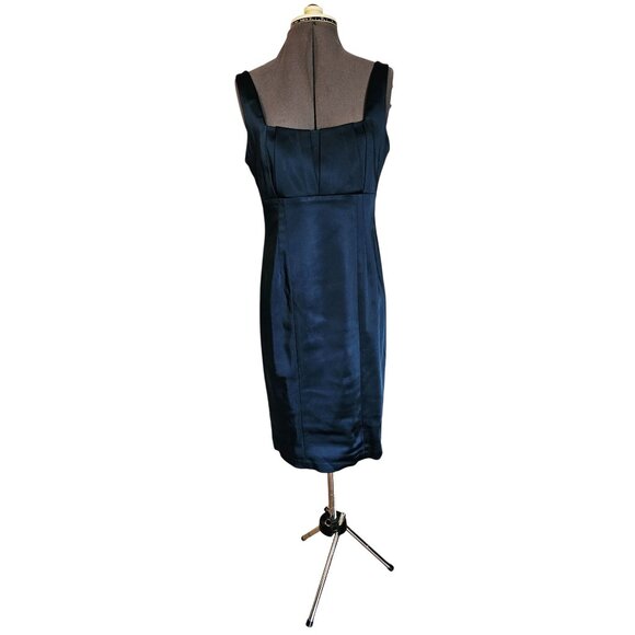 Calvin Klein Dresses & Skirts - Calvin Klein Midi Dress Size 10 Teal sleeveless pleated bust cocktail